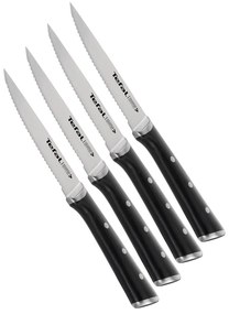Set di coltelli da bistecca in acciaio inox 4 pezzi Ice Force - Tefal