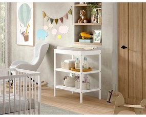 Fasciatoio bianco in faggio massiccio Dino – Vipack