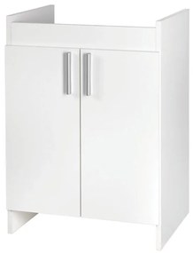 Mobile lavanderia Evo 2 ante in truciolare bianco P 50 x L 60 x H 84 cm