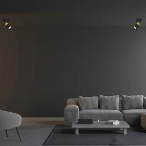 Faretto JOKER 1xGU10/25W/230V nero/oro