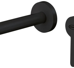 Rubinetto per lavabo ad incasso getto laminare cristallino Cloud nero spazzolato opaco JACUZZI RUBINETTERIA