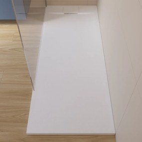 Piatto doccia NEO V2 SENSEA in composito minerale di resina gelificata bianco L 80 x L 170 x H 3.2 cm