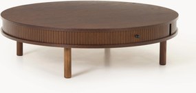 Tavolino da salotto con frontale millerighe Calary, Ø 110 cm