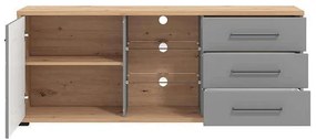 ELLIE - porta tv un anta tre cassetti moderno minimal in legno