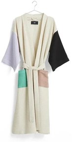 Waffle Bathrobe Off-White/Multi - Hay