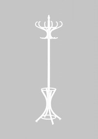 Appendiabiti W30 in bianco - H188 cm