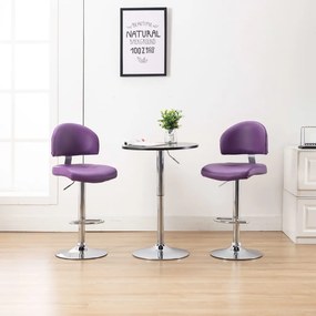 Sgabelli Da Bar 2 Pz Viola İn Similpelle /