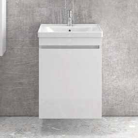 Mobile bagno 55 cm sospeso con lavabo incasso SV-55A - KAMALU