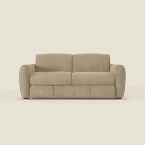 Kaleo Divano letto moderno con materasso H17 cm - in raffinato tessuto impermeabile T26 beige