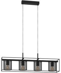 Eglo 43773 - Lampadario a sospensione con filo CATTERICK 4xE27/40W/230V