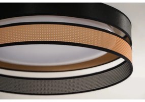 Duolla-Plafoniera LED ROLLER DUO SHINY LED/24W/230V diametro 45 cm nero/rame