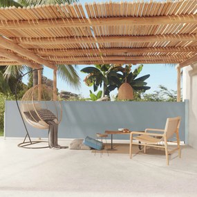 Tenda Laterale Retrattile Per Patio 117x600 Cm Grigia /