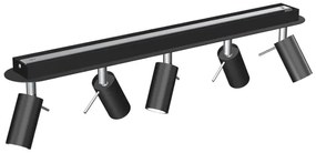 Faretto PRESTON 5xGU10/40W/230V nero