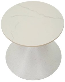 Tavolino rotondo con piano in ceramica ø 45 cm Fush - Mauro Ferretti