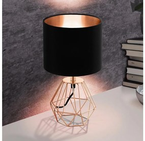 Eglo 95787- Lampada da tavolo CARLTON 2 1xE14/60W/230V