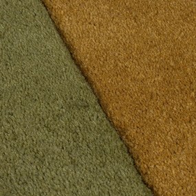 Tappeto verde in lana tessuto a mano 120x180 cm Lozenge – Flair Rugs