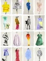 Cole & Son Carta da parati Couture Carousel - Bright Multi Pearl