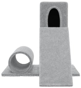 Albero per gatti con tiragraffi in sisal grigio chiaro 59 cm