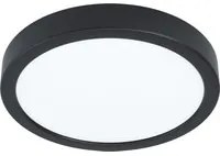 Plafoniera Moderna Fueva 5 Acciaio Nero Led Integrato 17W 4000K Ip20