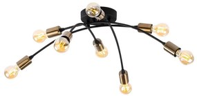 Lampadario a plafone  BANANA 8xE27/40W/230V