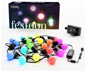 Twinkly TWF020STP-BEU - LED RGB da esterno catena decorativa 20xLED 14m IP44 Wi-Fi