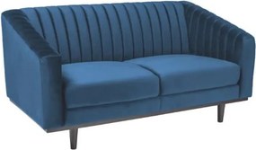 Divano Asprey 2 in velluto blu navy - H78 cm