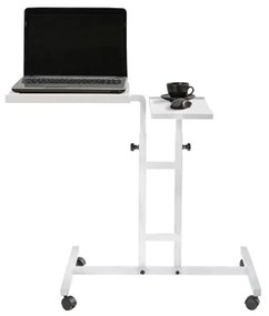 Tavolo regolabile GLEN 87x67 cm bianco