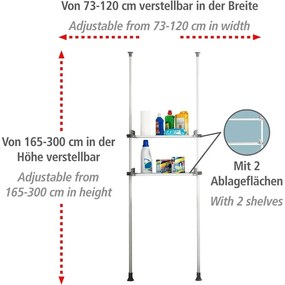 Supporto telescopico Twin Herkules - Wenko