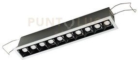 Gfa1121c- faretto da incasso 10 luci led 3000k 1600lm 20w antiabbag...