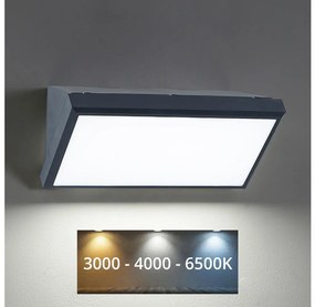 Brilagi - Applique a LED da esterno TRIANGLE LED/20W/230V antracite IP65