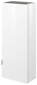 Pensile bagno Neo bianco SENSEA, 1 anta apertura da destra P 17 x L 30 x H 75 cm con 2 mensole regolabili