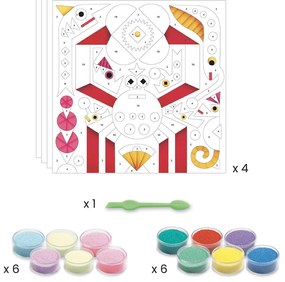 Gioco d'arte con la sabbia - luci del mare