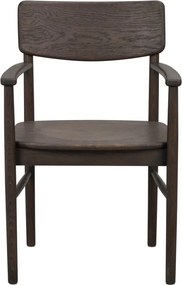 Set di sedie da pranzo marrone scuro in rovere 2 pz Maidstone - Rowico