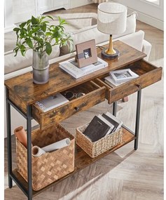 Tavolino d'appoggio LUVOR marrone/nero