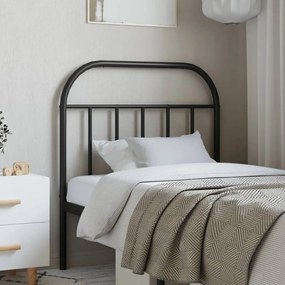 Testiera İn Metallo Nero 90 Cm /
