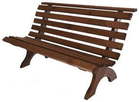 Panchina da giardino in legno marrone Retro - Rojaplast