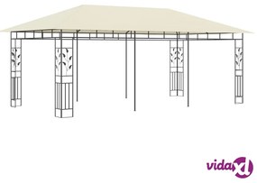 vidaXL Gazebo con Zanzariera 6x3x2,73 m Crema