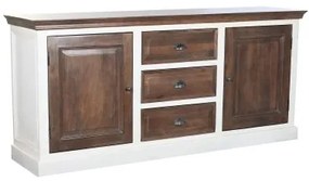 Credenza DKD Home Decor Bianco Marrone scuro Legno di mango (180 x 46 x 83 cm)