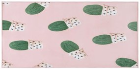 Tappeto per bambini rosa modello cactus 80 x 150 cm ELDIVAN Beliani