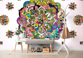 Carta da parati – Mandala multicolore