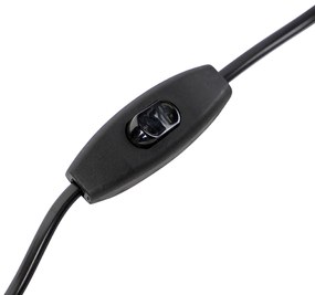 Lampada da tavolo velluto bronzo nero con oro 40 cm - Bruut