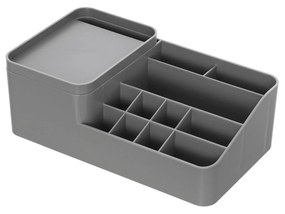 Organizer Porta Cosmetici Con 11 Scomparti e Coperchio Feridras "Smack" Grigio