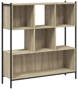 Libreria Rovere Sonoma 102x28x172 cm in Legno Multistrato