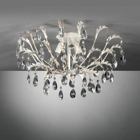 Plafoniera neoclassico Plafoniera neoclassico CESTA 3 x E14 Ø 55 cm bianco IP20, 3XE14
