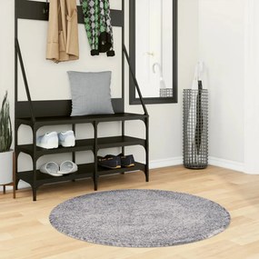 Tappeto Shaggy Pamplona A Pelo Lungo Moderno Blu Ø 100 Cm /