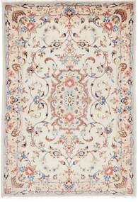 Kashan Tappeto persiano 100x140 Beige (Iran) Annodato A Mano