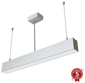 APLED - Lampadario LED su corda LOOK LED/23W/230V 4000K 60 cm argento