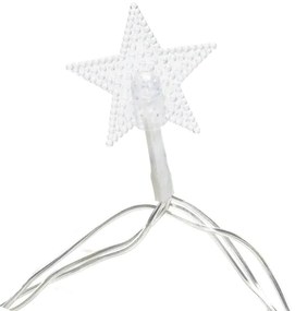 Aigostar - Catena LED natalizia 50xLED/8 funzioni 3xAA 5m IP44 bianco freddo stelle