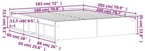 Giroletto Bianco 180x200 cm Super King