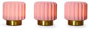 Atelier Pierre - Dentelles 9 Portable Lampada da Tavolo 3 pcs. Ø9 Strawberry/Gold Atelier Pierr